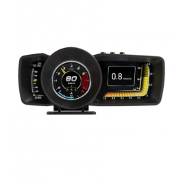 Car HUD Multi-Function Dashboard Head Up Display OBD2+GPS Smart Speedometer Auto Gauge Alarm System Turbo Boost