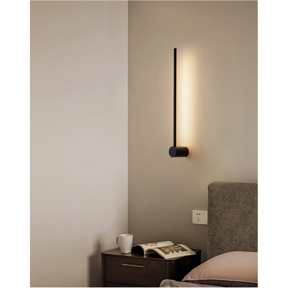 Minimalism LED Wall Lamp Longer Modern Home Bedroom Decor Bedside Reading Light Stairs Background Black Bathroom Mirrors 